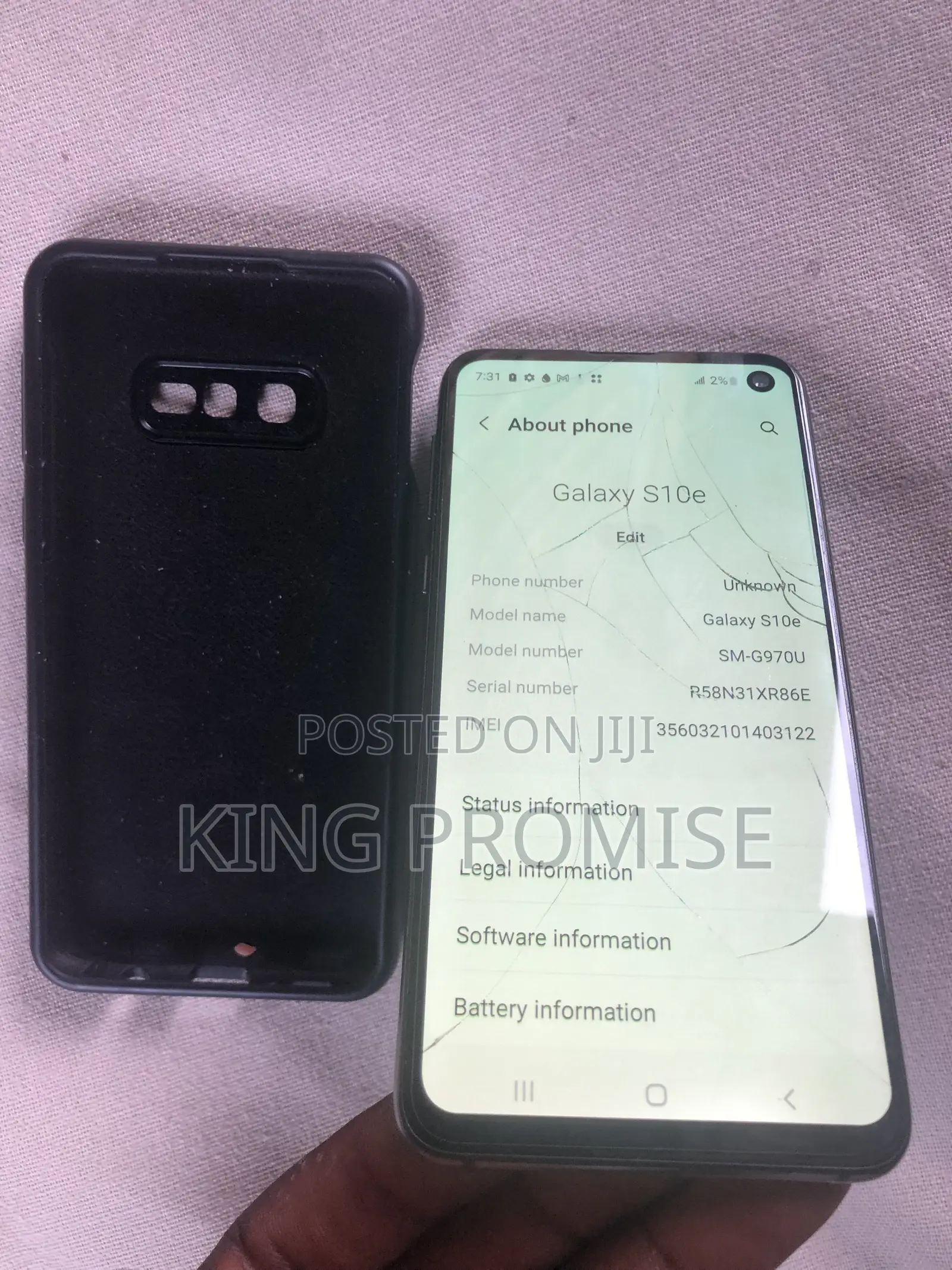 Samsung Galaxy S10e 128 GB Black
