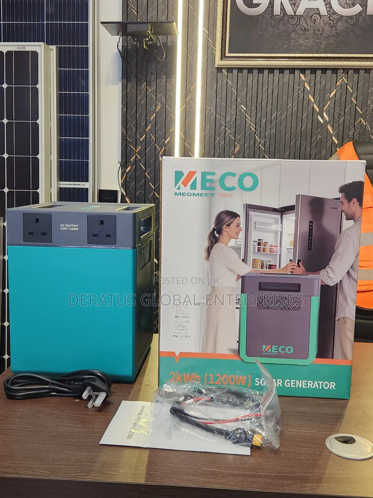 2kWh MECO Portable Solar Generator _ 1200W Power