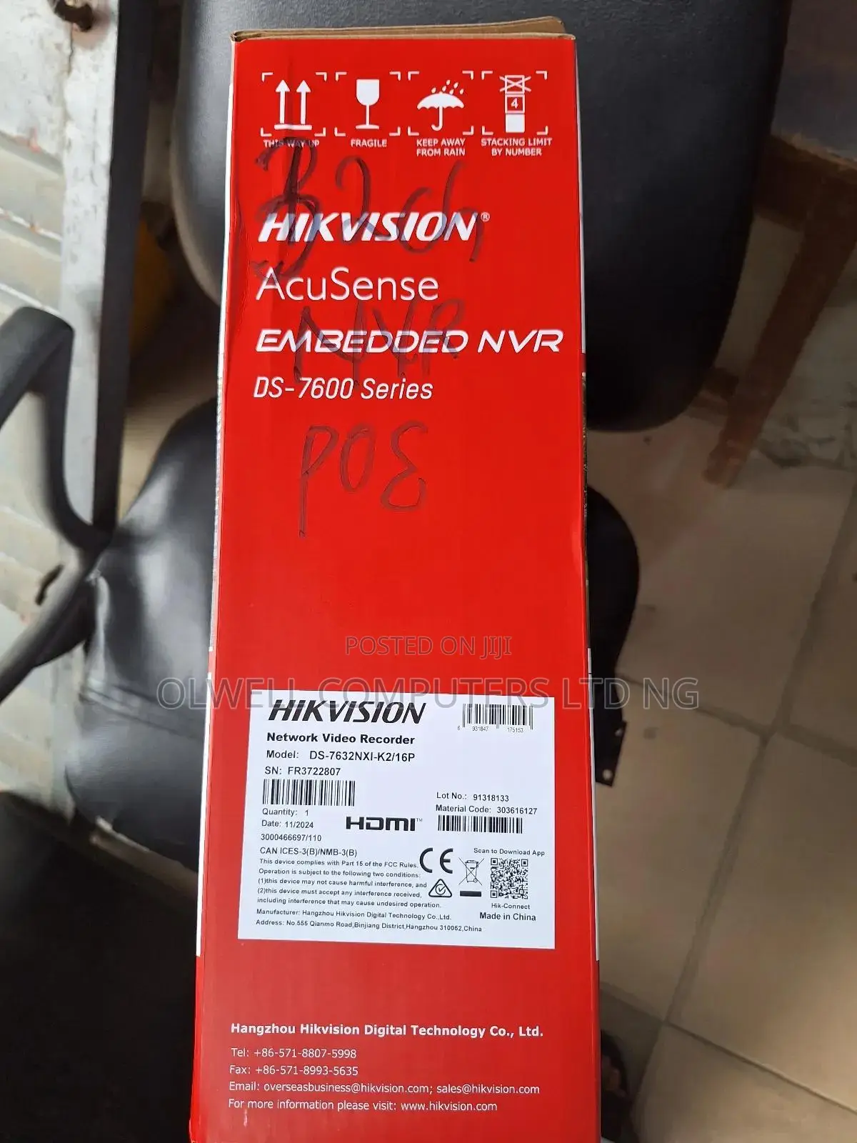 Hikvision 32channel Acusense NVR With Poe