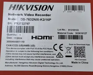 Hikvision 32channel Acusense NVR With Poe