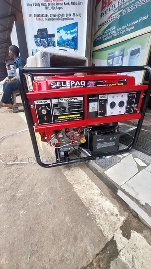 Brand New Elepaq Generator 7kva Full Copper With Key Battery