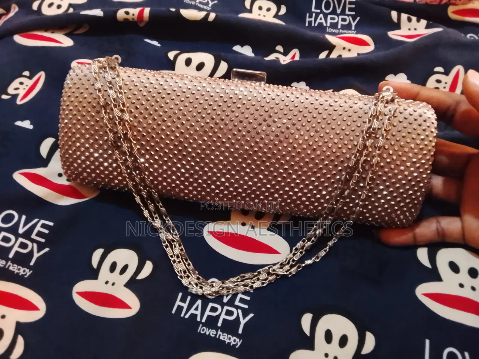 Premium Luxury Rhinestone Hardcase Capsule Clutch