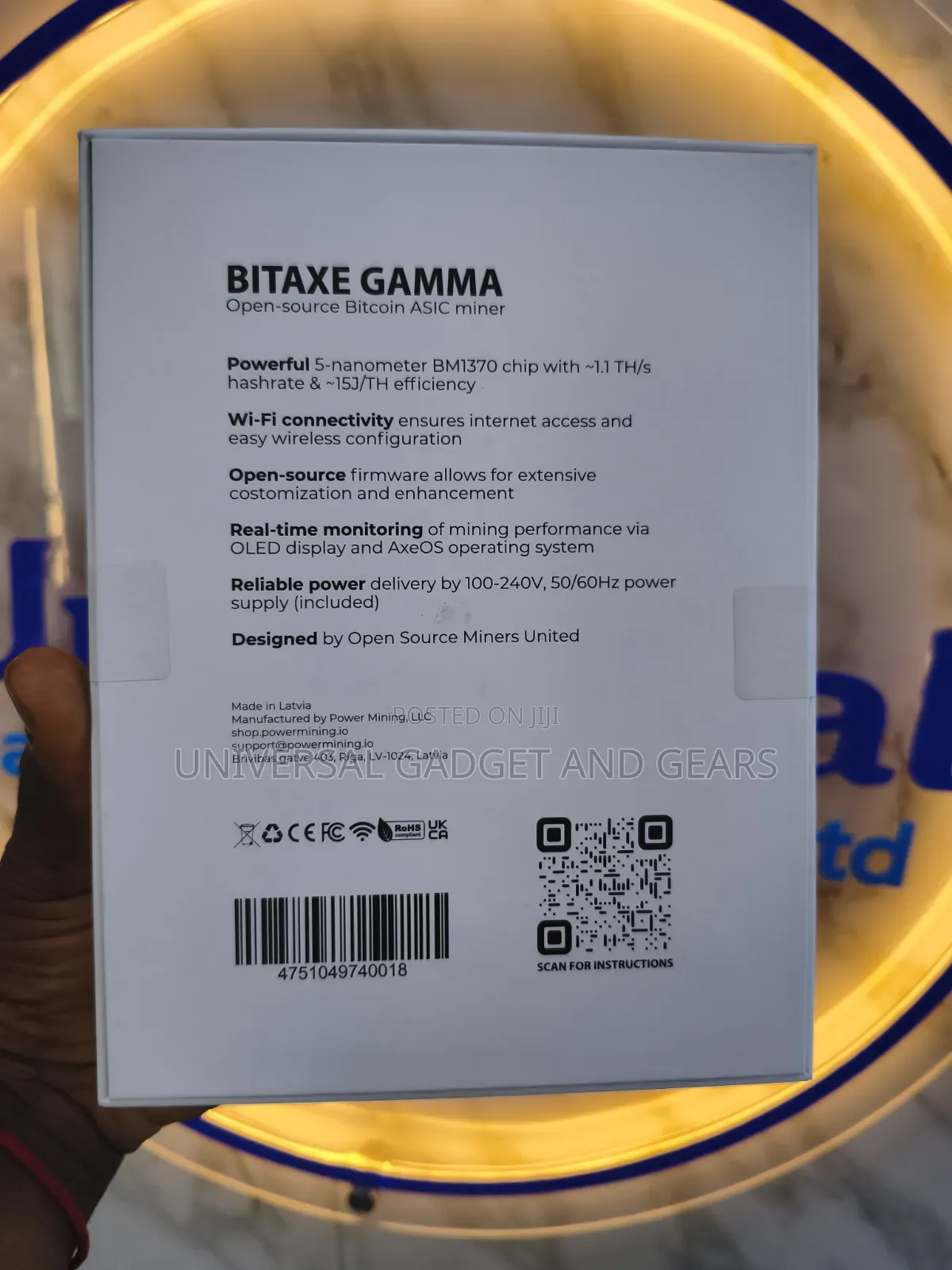 Bitaxe Gamma 602 ASIC Bitcoin Miner | 1.1 TH/s at 18W | BM1370