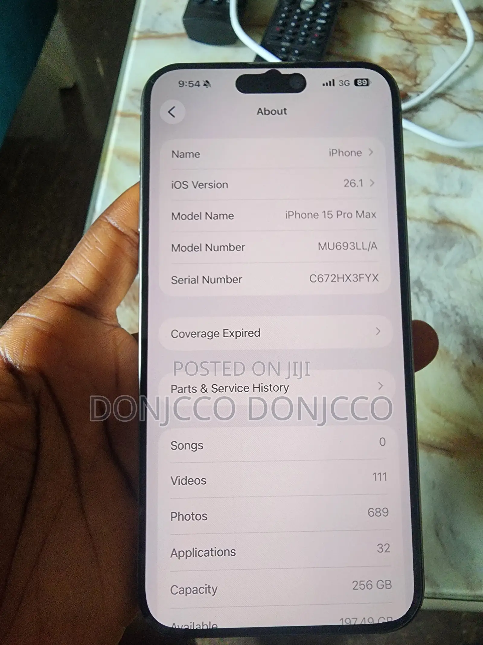 Apple iPhone 15 Pro Max 256 GB Silver