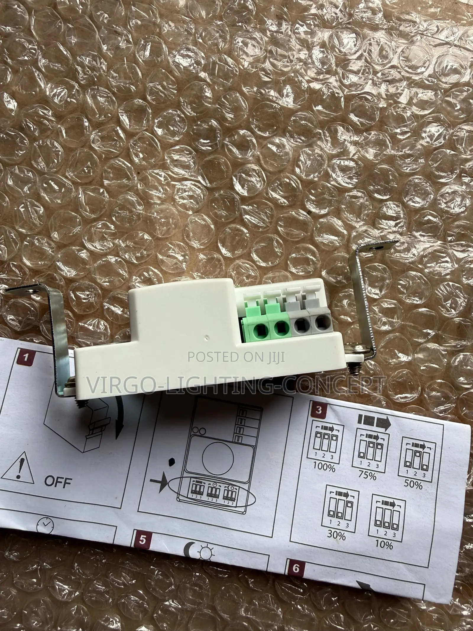Motion Sensor Designed for Automatic on/Off Lighting Control.