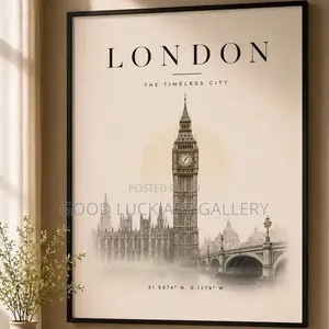 Vintage London Big Ben Art
