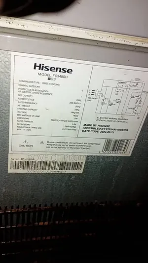 250L Hisense Freezer