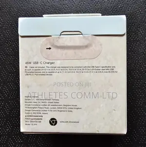 Google Pixel Charger 45w (100% Original From Google)
