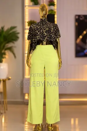 Stylish Crop Top and Palazzo Pants