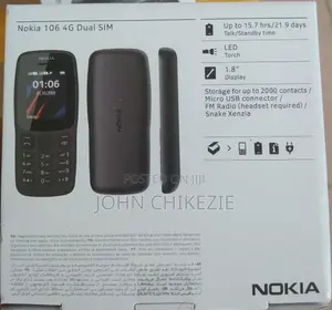 New Nokia 106 Black