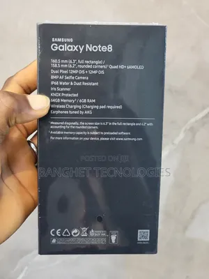 New Samsung Galaxy Note 8 64 GB Black