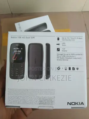 New Nokia 106 Black