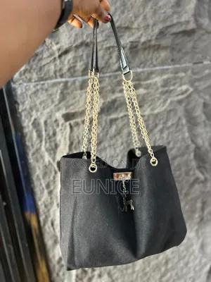 Vintage Suede Deer Charm Tote Bag