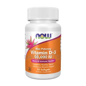 NOW Max Potency Vitamin D3 50,000 IU 50 Softgels; Exp 04/2029