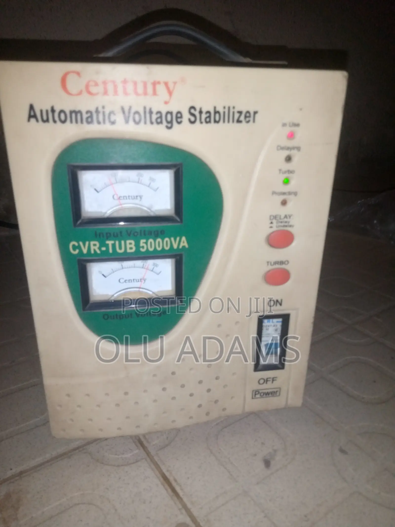 Century 5000VA Automatic Copper Coil Voltage Stabilizer