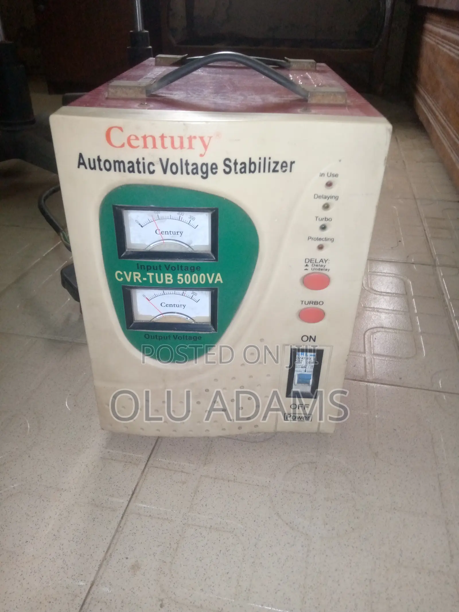 Century 5000VA Automatic Copper Coil Voltage Stabilizer