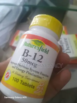 Nature's Field Vitamin B-12 50mcg, 100 Tablets
