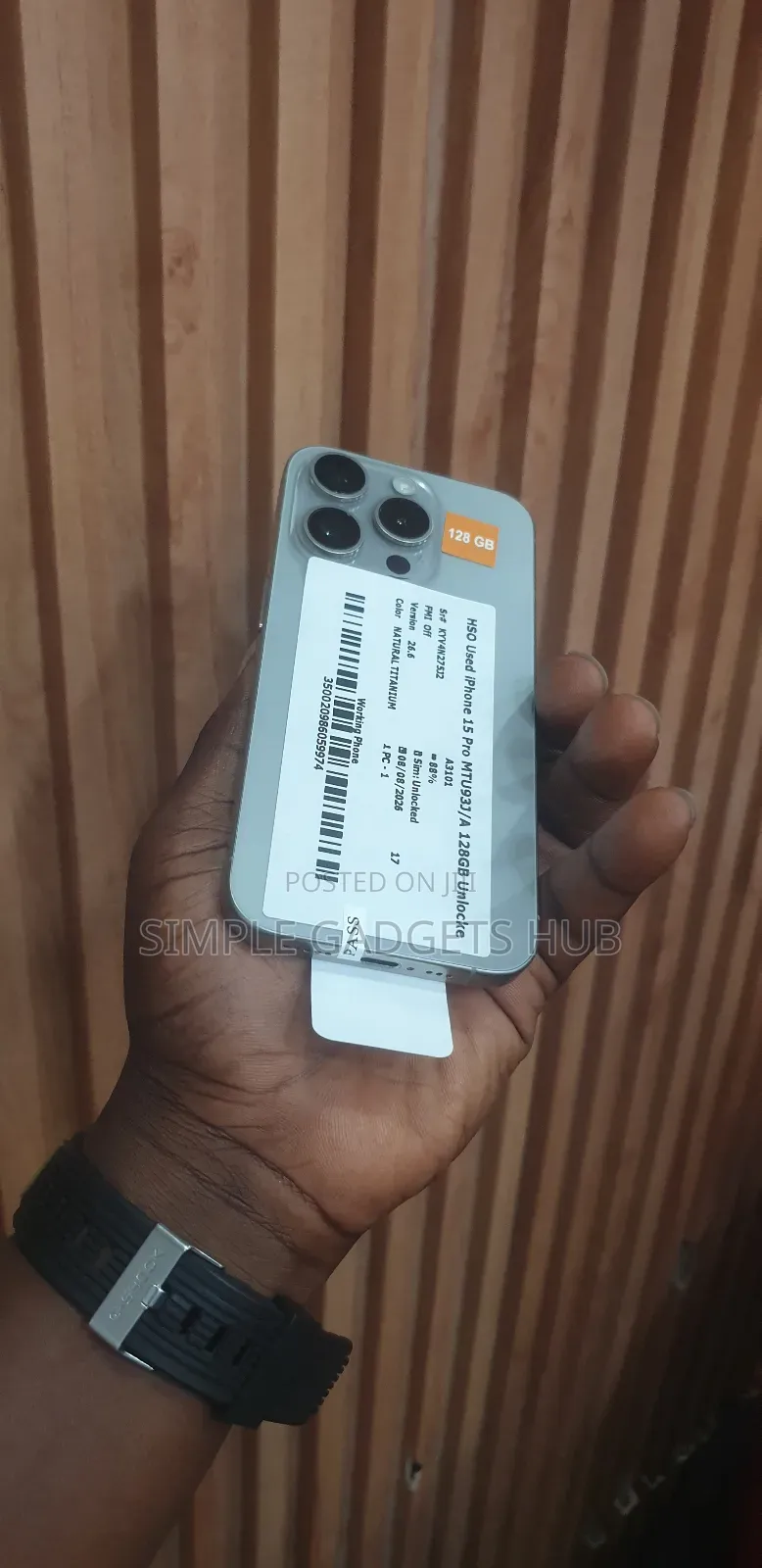 New Apple iPhone 15 Pro 128 GB Graphite