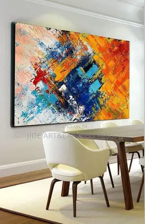 Rough Canvas With Nice Surface Texture Wall Frame