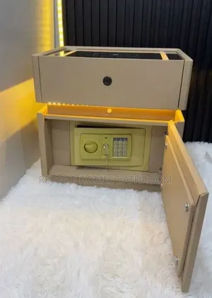 Smart Bedside Table With Built-in Safe Wireless Charging