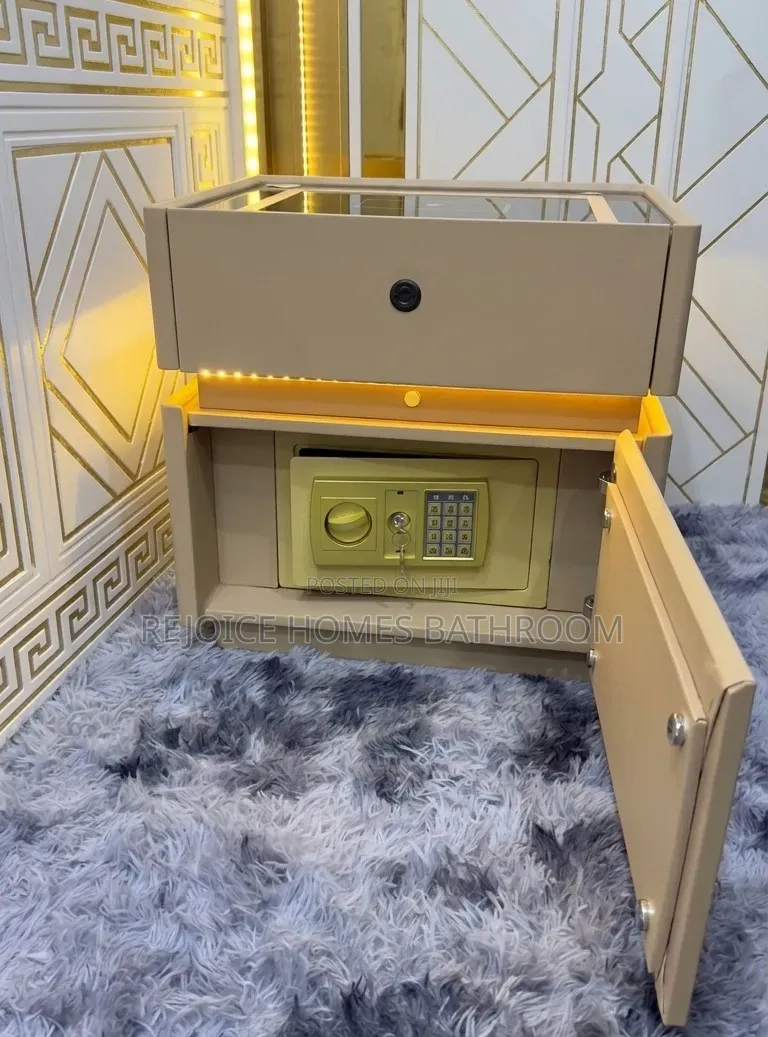Smart Bedside Table With Built-in Safe Wireless Charging