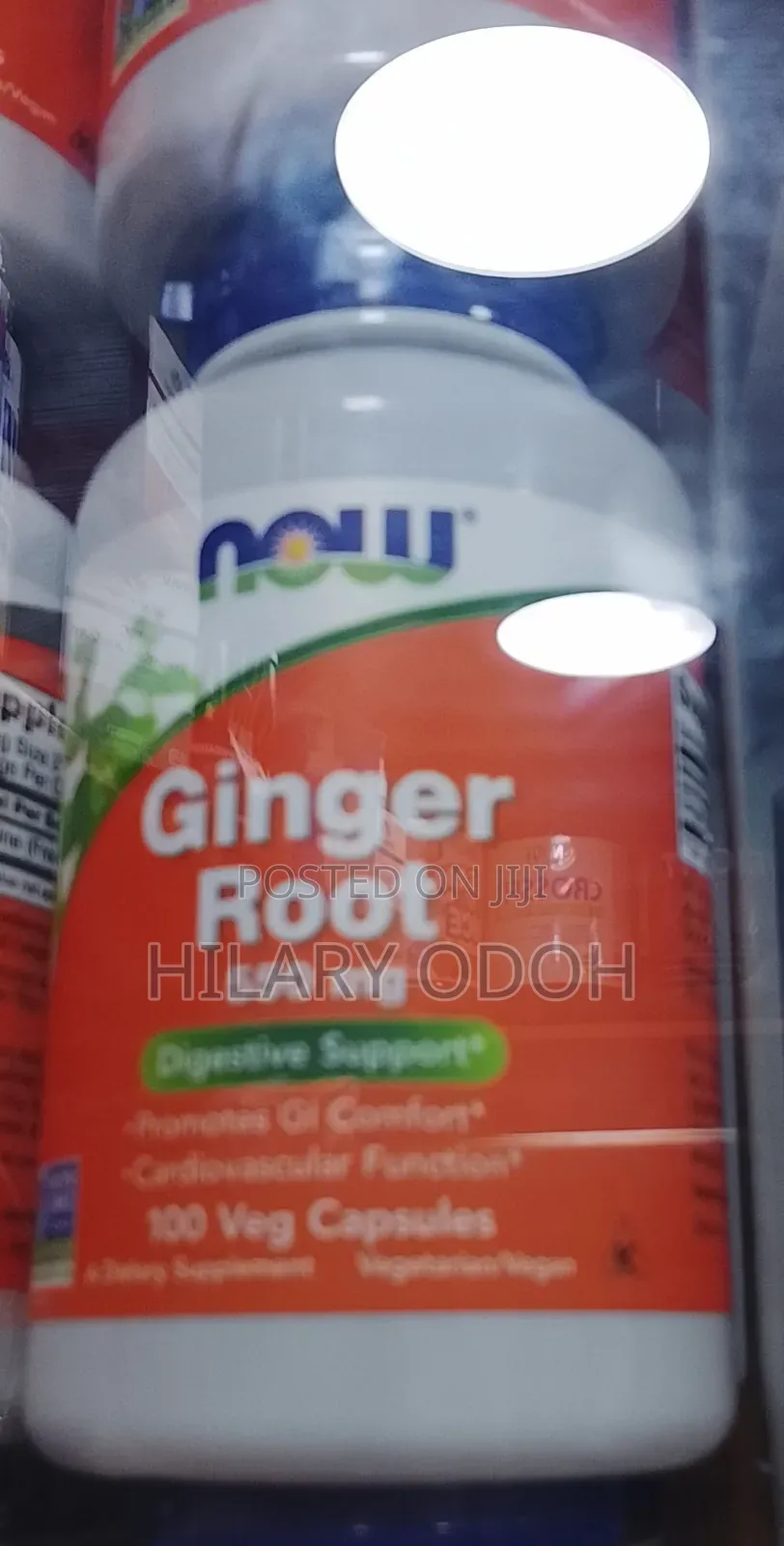 NOW Ginger Root 550 Mg Veg Capsules
