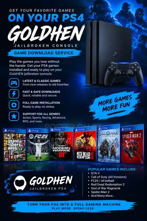 Downloading of Ps4 Games on Your Goldhen Jailbroken Console