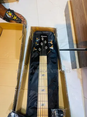 Ibanez 5 Strings Bass Guitar With Complete Accessories