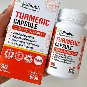 Turmeric Capsules 750mg – 90 Capsules | Natural Turmeric Supplement