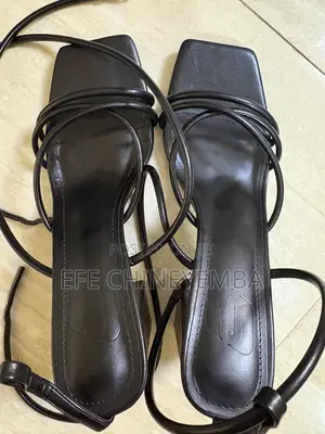 CUCCOO SZL Womeny Minimalist Stiletto Heeled Ankle Strap Sandals.