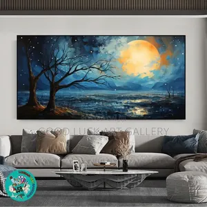 Celestial Golden Tree Canvas
