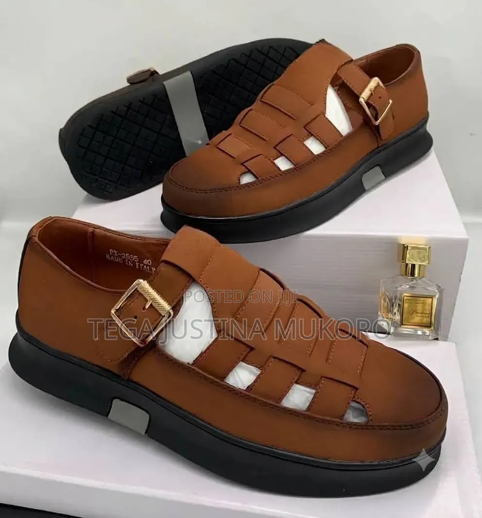 Latest Design High Quality Men's Suede Sandals
