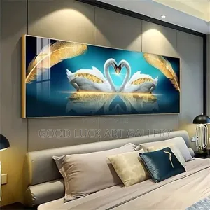 Chic Swan Canvas Art