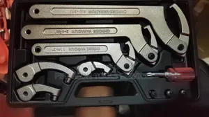 Adjustable Hook and Pin Spanner Wrench Set