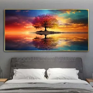 Tree Alone Landscape Canvas