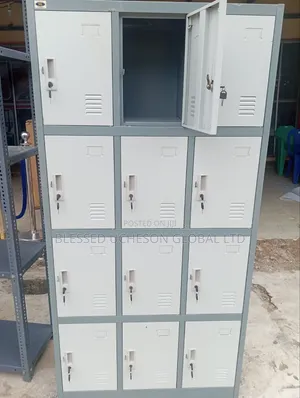 Heavy Duty 12-Door Steel Locker Cabinet / Metal Locker.