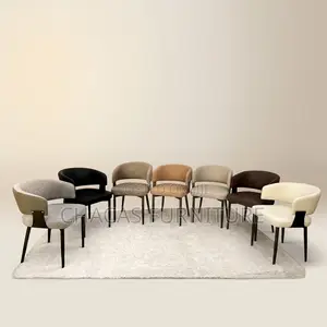 Modern Upholstered Dining Chair – Available in Grey Brown