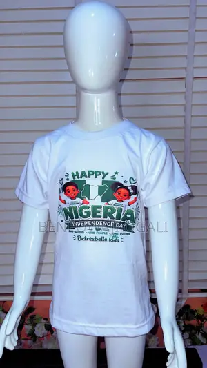 Green and White Independence Day T-Shirts for Boys and Girls