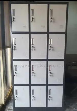 Heavy Duty 12-Door Metal Locker Cabinet