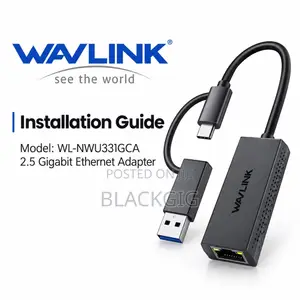 USB Type C Ethernet Adapter to RJ45 Lan Internet Network TypeC 2.5Gbps