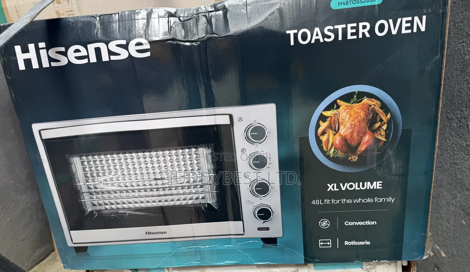 Hisense 48L Electric Oven Toaster Grill - 2000W