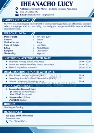 Sales Telemarketing CV