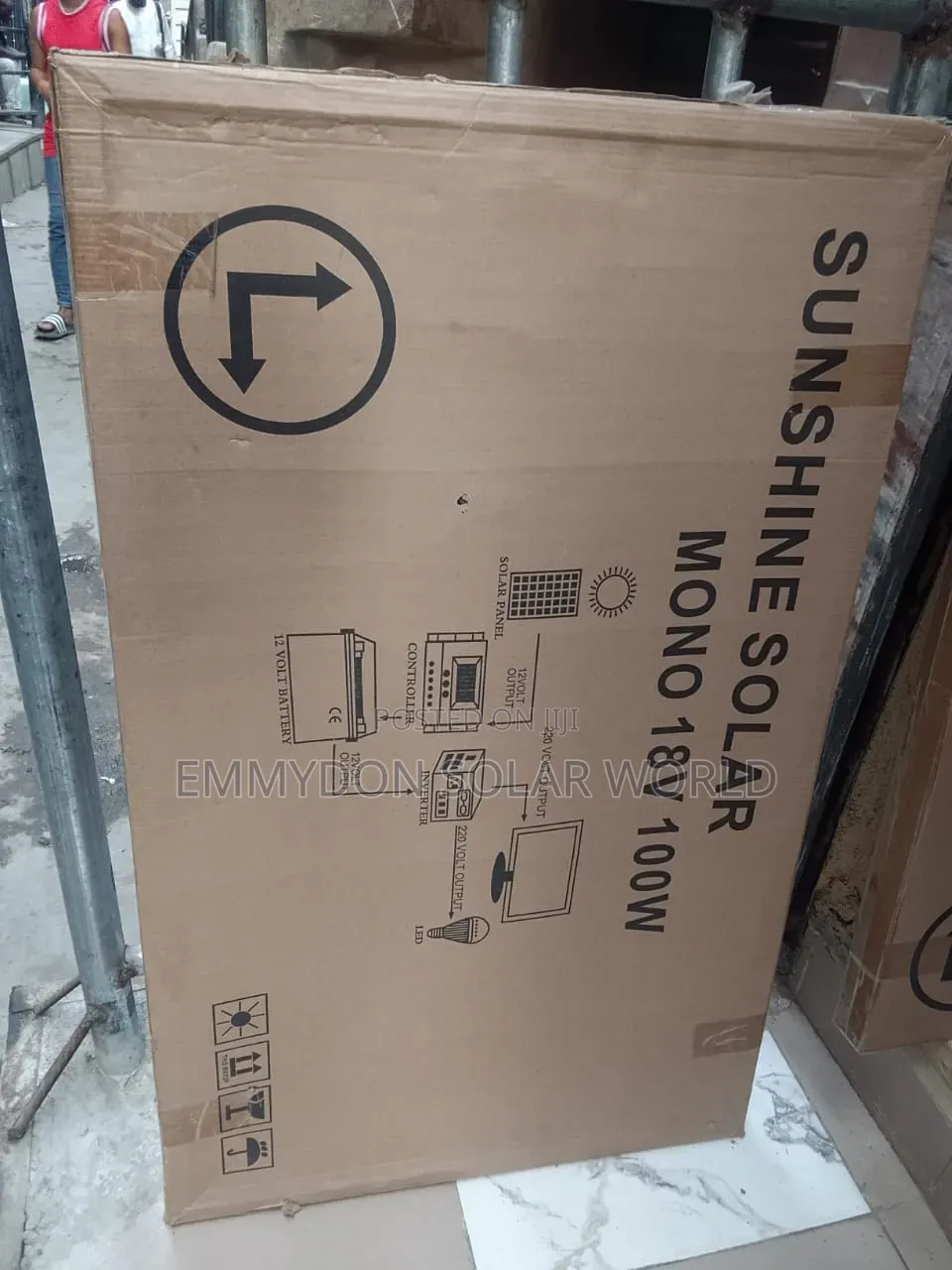 SUNSHINE Solar Panel Mono 100w 18v