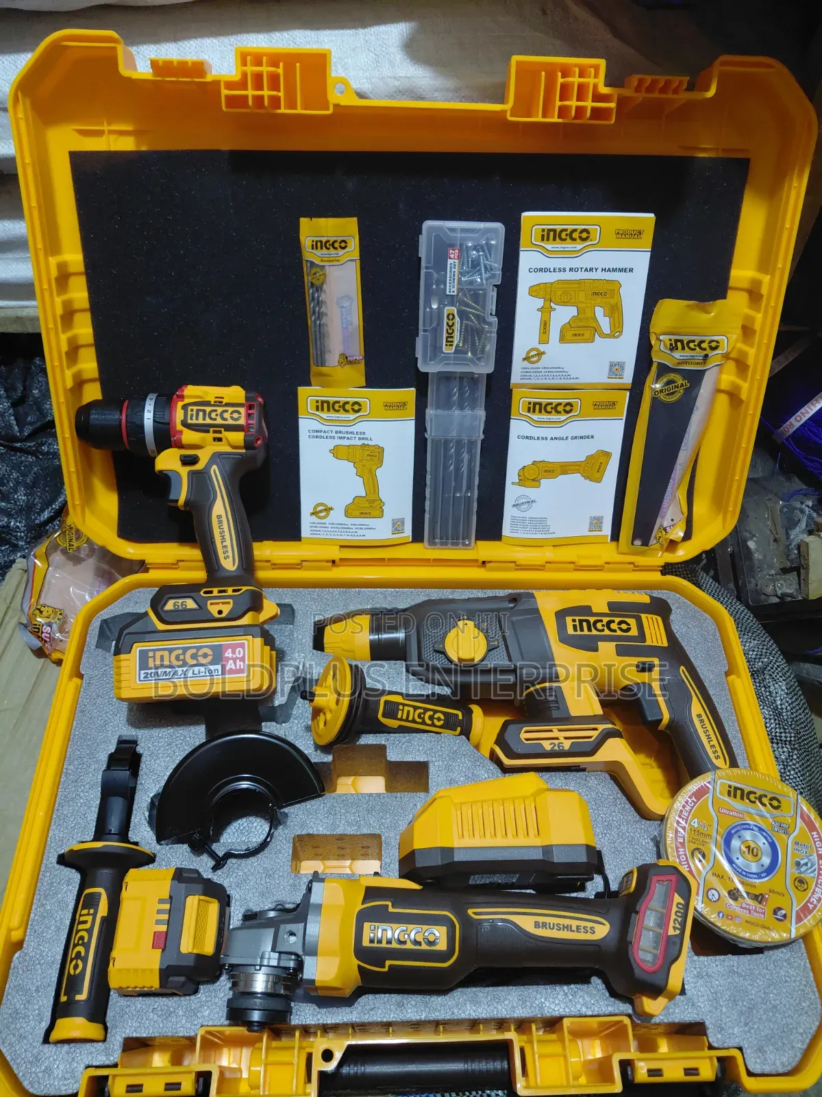 3 in 1 Ingco Cordless Combo Kit Machine