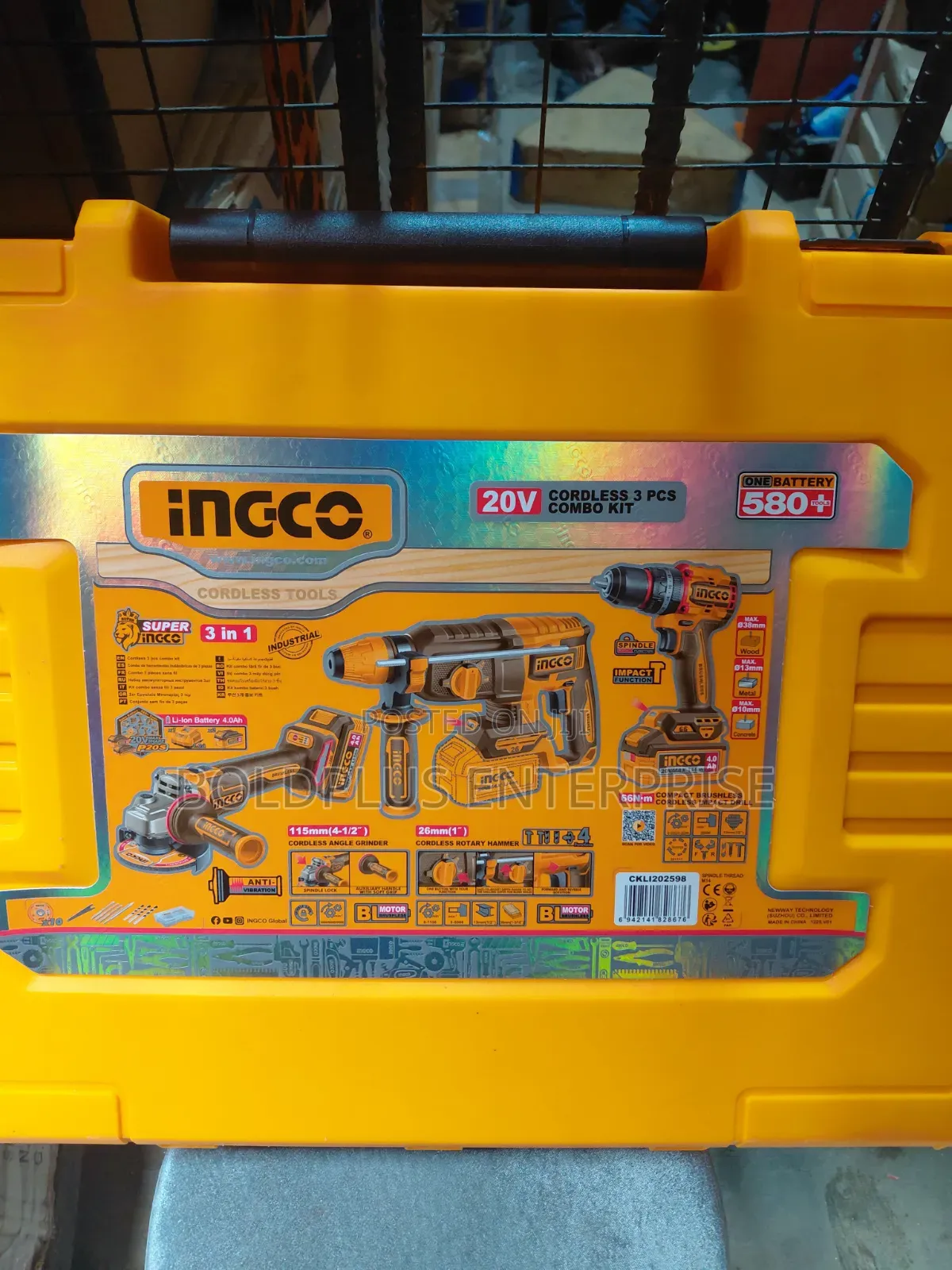 3 in 1 Ingco Cordless Combo Kit Machine