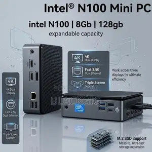 12th Gen Intel N100 Mini PC CPU Dual Screen MiniPC Host 8gb/128gb