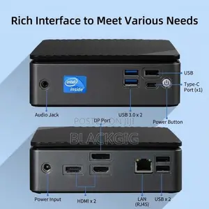 12th Gen Intel N100 Mini PC CPU Dual Screen MiniPC Host 8gb/128gb