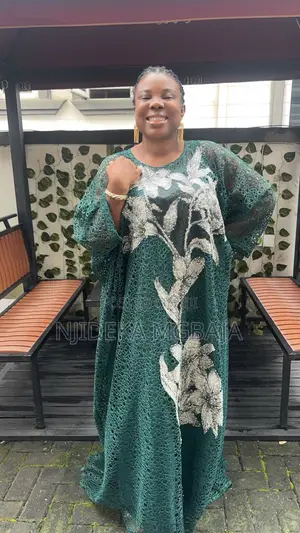 Stunning Green Lace With Floral Lace Maxi Dress – RTWbyJide