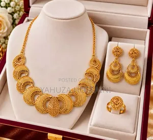 3-in-1 Dubai Gold Plated Jewelry Sete