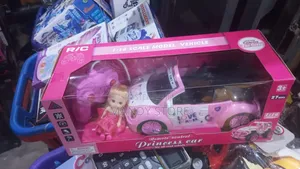 Cute Pink Sport Remote Control Rc Car Girls Set Toy With Doll